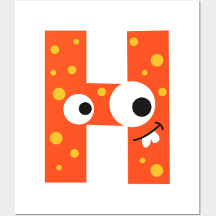 H Letter Posters and Art